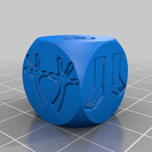 eye die 20mm customized dice 3d print model - Mito3D