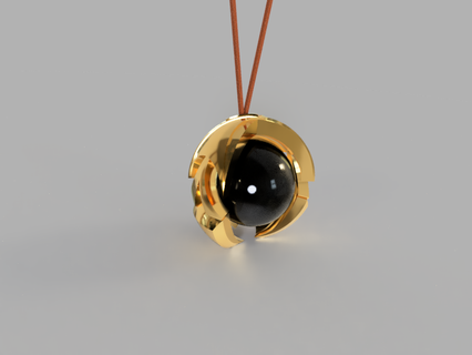 occhio aquila jewell pendente collana orecchini 3d print model - Mito3D