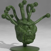 eye fiend game beholder dd dnd dungeons dragons miniature miniatures roleplaying rpg tabletop wargaming toy accessories 3d print model - Mito3D