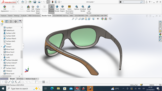 eye glass 3d print model - Mito3D