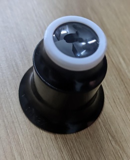 œil loupe lentille monter gadget 3d print model - Mito3D