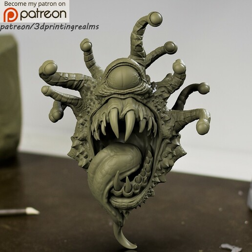 eye monster dnd dungeonanddragons rpggames wargames 3D print model - Mito3D