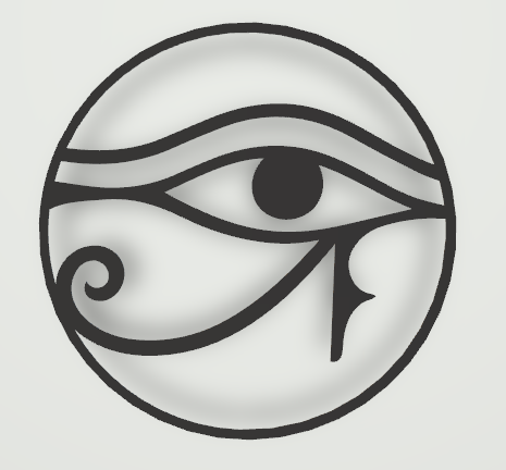 eye ra wallart horus wall art design 3D print model - Mito3D