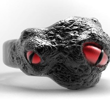 anello occhio gioielli drago animale jannie luifer 3d print model - Mito3D