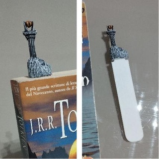 ojo sauron marcador libro Mordor señor anillos torre fantasía tolkien 3d print model - Mito3D