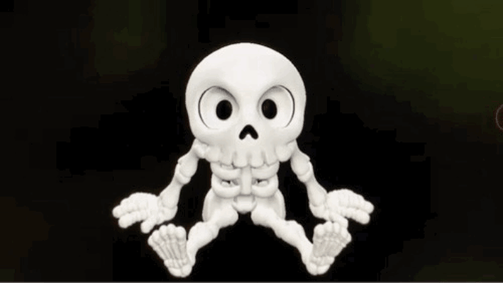 œil suivi mignonne squelette halloween jack fantôme crâne lanterne citrouille diy événement école effrayant drôle 3d print model - Mito3D