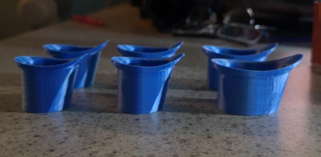 eye wash cups 3 sizes 2 shapes Home clean rince saline solution cup size 3d print model - Mito3D