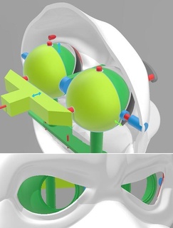 eyeball insert puppet robotics 3d print model - Mito3D