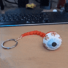 eyeball keychain articulated 3d print model - Mito3D