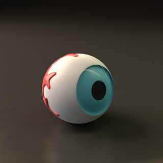 eyeball halloween 3d print model - Mito3D
