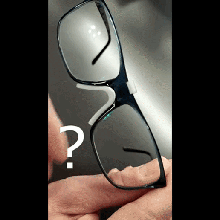 eyeglass riser progressive lens wearers gadget lenses pc screen frame bezel 3d print model - Mito3D
