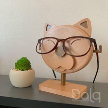 eyeglass support glasses lenses cat 3d print model - Mito3D