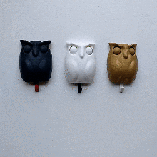 eyes owl - wall key holder gadget cute big 3d print model - Mito3D