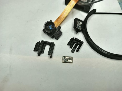eyetrackervr led & camera mounts electronics 3d print model - Mito3D