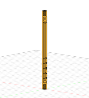 ez integrato steps calibrazione attrezzo steppa calibrare misurare regola righello 3d stampante aiutante filamento 100mm 3d print model - Mito3D