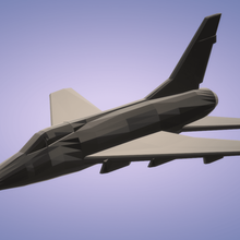 f-100d super sabre juego vehículos la usaf luchador aeronave 3d print model - Mito3D