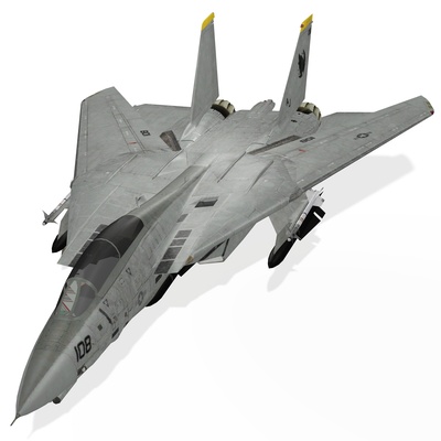 f 14 avión combatiente peleas americano aire 3d print model - Mito3D