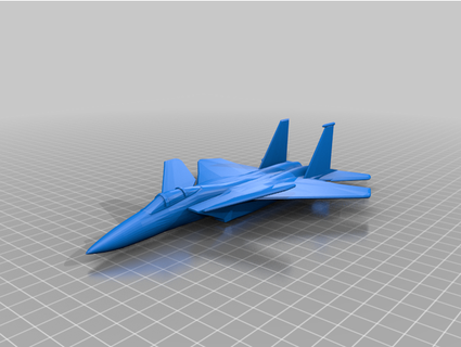 f-15 airplane aircraft war air takeoff platform plate separate parts complete 3d print model - Mito3D