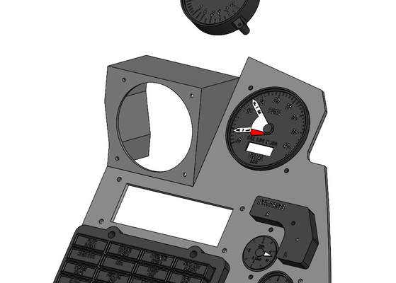 f-16 cockpit magnetic wet compass box flight simulator ejection seat acesii viper falcon fighting 3d print model - Mito3D