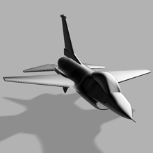 f-16 fighter plane game aircraft bomber f16 3d print model - Mito3D