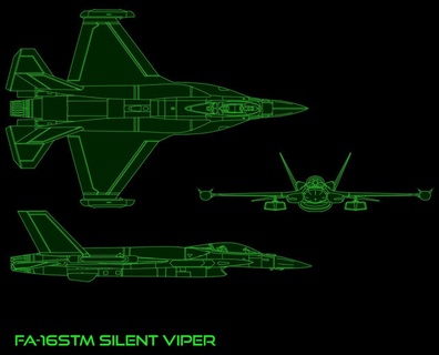 f-16 silent viper gen 45 concept battletech battlemech mech mecha robot jet jets spacecraft spaceship aerospace 3d print model - Mito3D