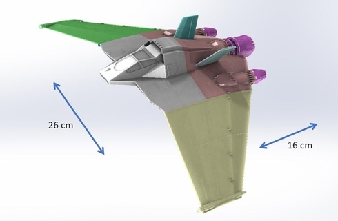 f 302 lutador stargate sg 1 jogos aeronave scifi nave espacial brinquedo 3d print model - Mito3D