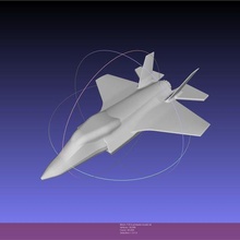 f 35c básico imprimible miniatura 3d printing vehículo avión jet caza reacción 35 f35 f35c 3d print model - Mito3D