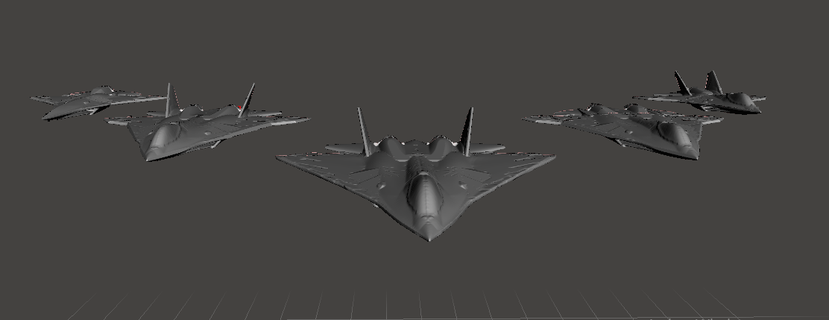 55 escadron avion combat 3d print model - Mito3D
