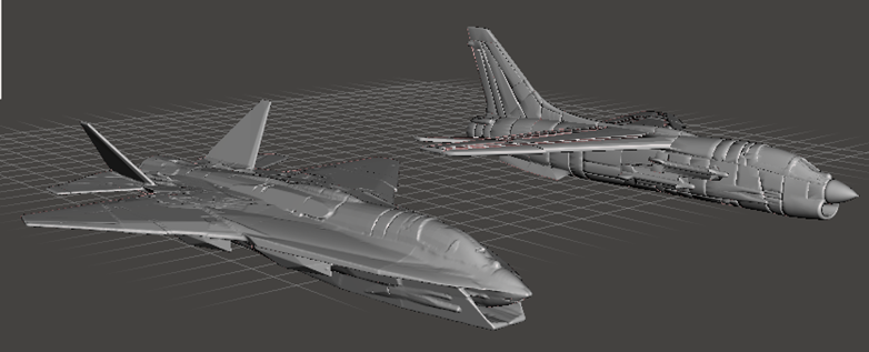 f 8x super crociato vari aeromobili partire dal combattere 3d print model - Mito3D