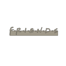 friends logo 3d model art fan arte 3d print model - Mito3D