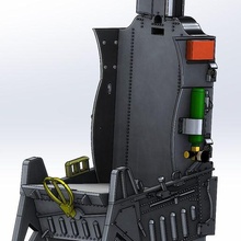 f16 ejection seat aceii ver2 stl files balsa wood skymaster ziroli jet turbine ace2 3d print model - Mito3D