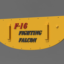 f16 fighting falcon jet airplane intake turbine cover aviation 3d print model - Mito3D