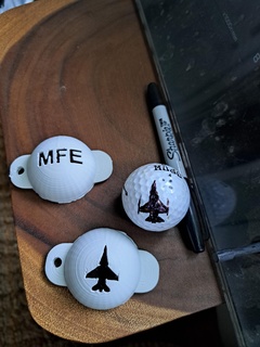 f16 golf pelota marcador USAF aire fuerza 3d print model - Mito3D