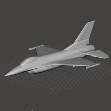 f16 ölçek model f15 hayalet jet dövüşçü uçak hava kuvvetler Amerikan havacılık 3d print model - Mito3D