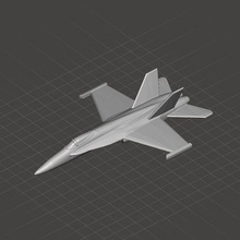 f18 ölçek model hayalet jet dövüşçü uçak hava kuvvetler Amerikan havacılık askeri 3d print model - Mito3D
