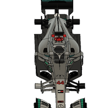 Formel 1 Auto 3d drucken f1 mercedes 3d print model - Mito3D