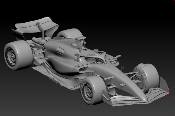 f1 ferrari 5f 24 3d modelo juego stl impresión fórmula 1 carrera coche vehiculo 3d print model - Mito3D