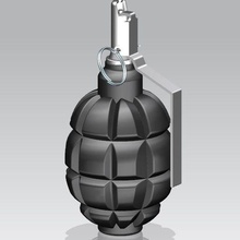 f1 bomba mano gioco arma militare disposizione ciak scherzare modello attrezzature munizioni Giochi giocattoli 3d print model - Mito3D
