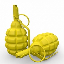 f1 hand grenade dummy toy tnt wwi wwii ww1 ww2 fragmentation limonka lemon war 3dprint military 3d print model - Mito3D
