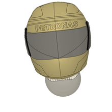 f1 Helm 3d drucken mercedes 3d print model - Mito3D