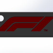 f1 Logo Schlüsselbund Spiel Formel 1 Rennen Wagen Geschwindigkeit Rennauto 3d print model - Mito3D