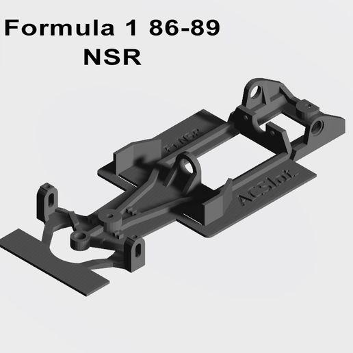 f1 nsr linear Chassis Slot Wagen scalextric Rallye 3D print model - Mito3D