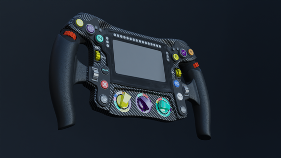 f1 steering wheel - flyer formula1 formula 1 car fast race 3d print model - Mito3D