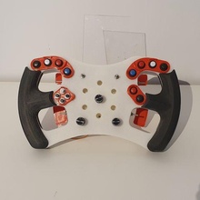 f1 steering wheel arduino pro micro simhub gadget rim sim racing button box 3d print model - Mito3D