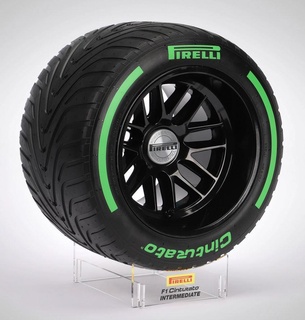 f1 tyre - intermediate Game pirelli ruota models wheel 3d print model - Mito3D