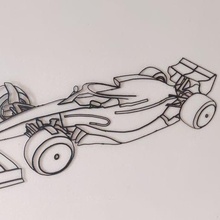 f1car wallart art f1 car formula 2022 wallsculpture 2d 3d print model - Mito3D