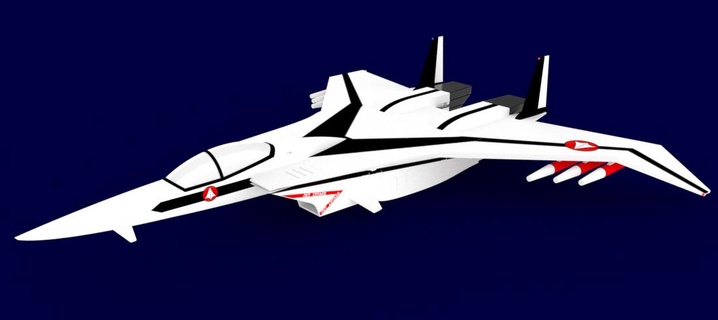 f203 dragon ii fighter 1 72 Art macross robotech roy focker 3d print model - Mito3D