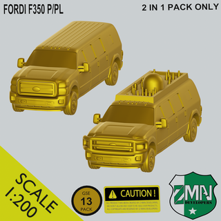 f350 pickup v1 2 1 ford f550 car vehicle van truck automobile amulance police ranger sla resin fdm 200 3d print model - Mito3D