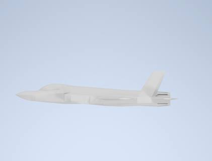 f35 jet combatiente avión militar fuerza Aerea 3d print model - Mito3D