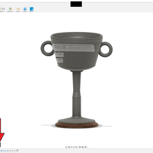 f360 customizable trofeo taza f3d file personalizable decoración 3d print model - Mito3D